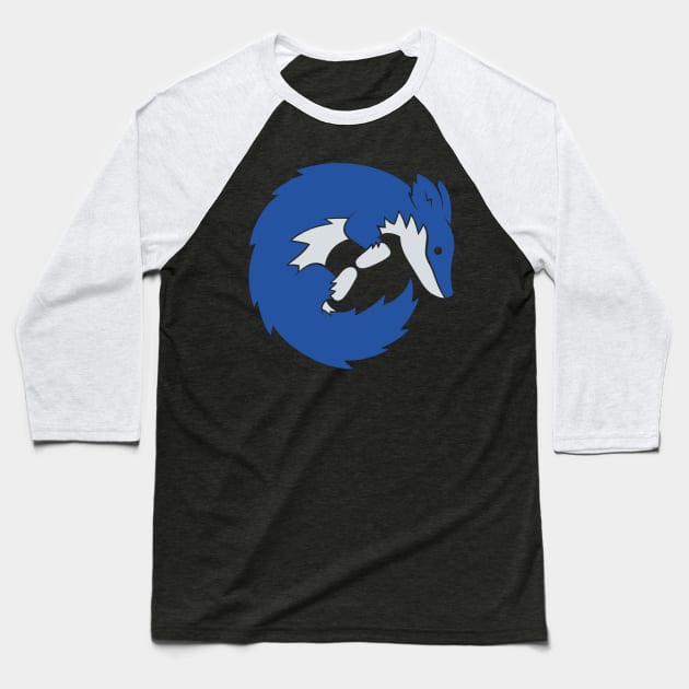 The Blue Wolf Baseball T-Shirt by JuliaCoffin